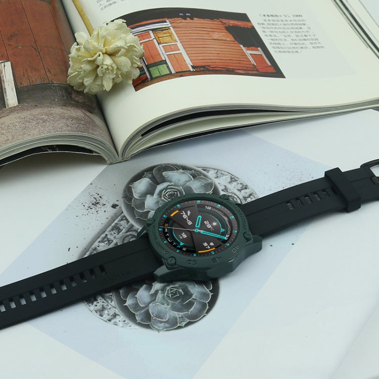 For Huawei Watch GT2 46mm Smart Watch TPU Protective Case, Color:Army Green