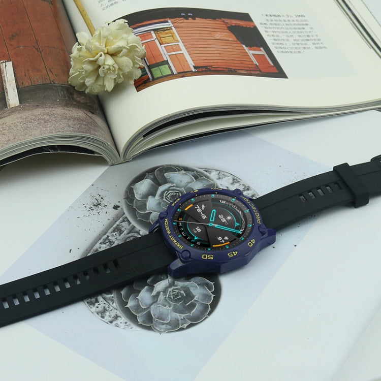 For Huawei Watch GT2 46mm Smart Watch TPU Protective Case, Color:Blue+Gold