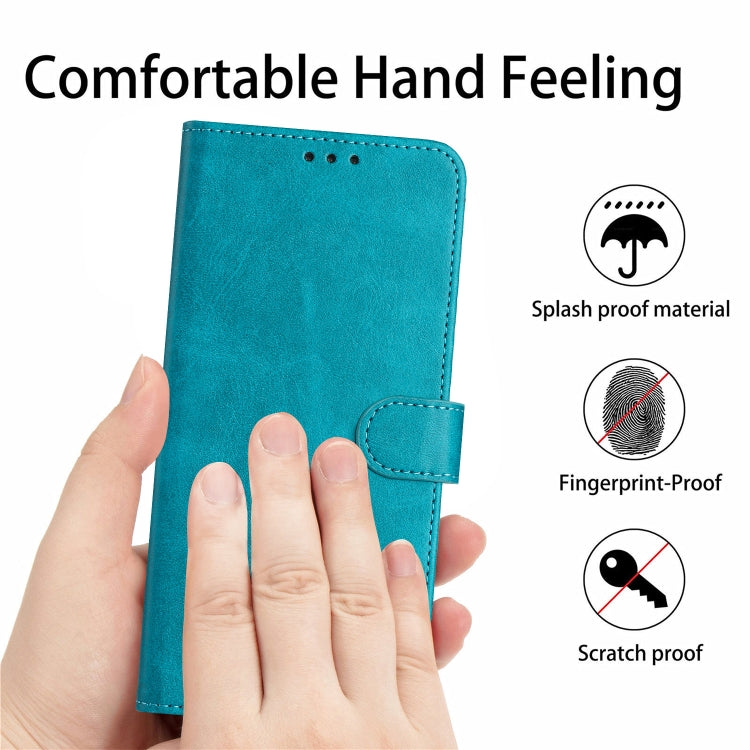 For Infinix Hot 50 4G Solid Calf Texture Flip Leather Phone Case