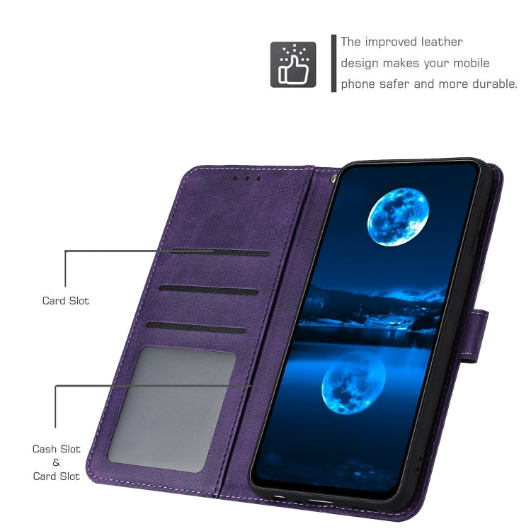 For Infinix Hot 50 4G Solid Calf Texture Flip Leather Phone Case