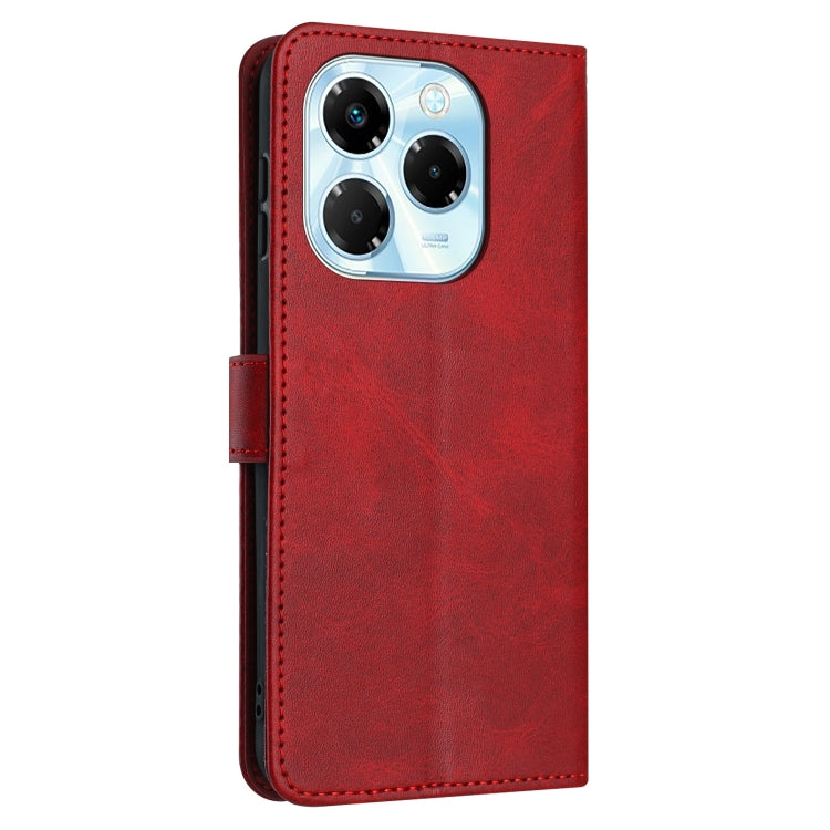 For Infinix Note 40X 5G Solid Calf Texture Flip Leather Phone Case