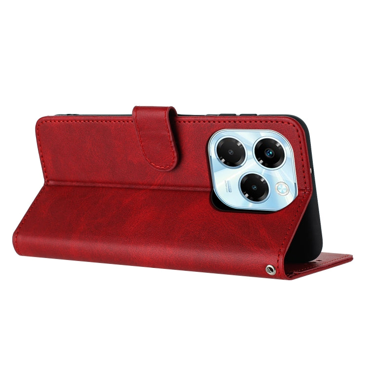For Infinix Note 40X 5G Solid Calf Texture Flip Leather Phone Case