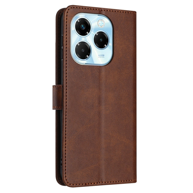 For Infinix Note 40X 5G Solid Calf Texture Flip Leather Phone Case