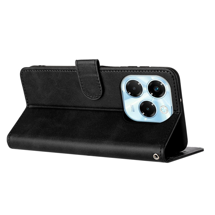 For Infinix Note 40X 5G Solid Calf Texture Flip Leather Phone Case