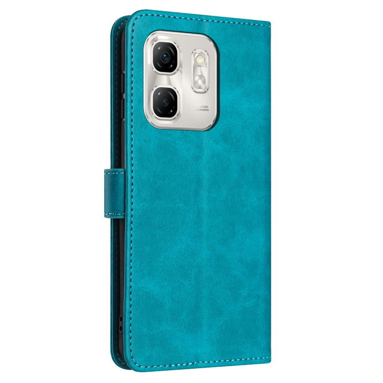 For Infinix Hot 50i Solid Calf Texture Flip Leather Phone Case