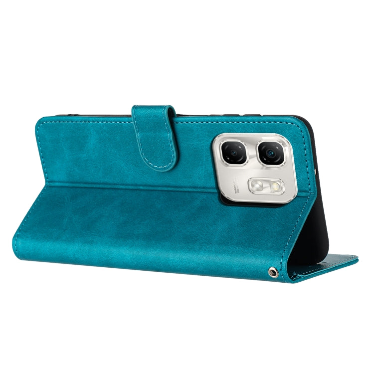 For Infinix Hot 50i Solid Calf Texture Flip Leather Phone Case
