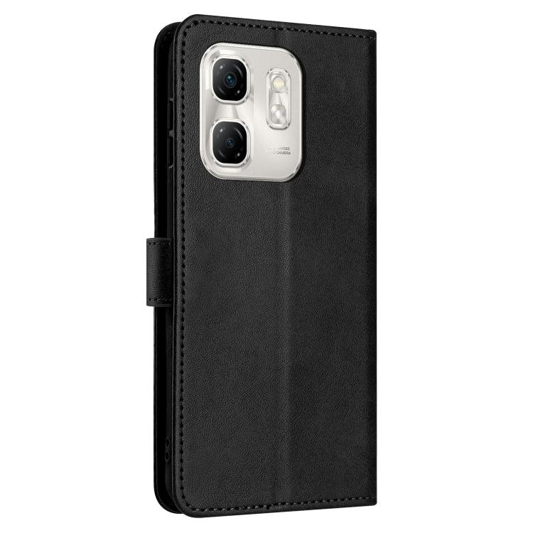 For Infinix Hot 50i Solid Calf Texture Flip Leather Phone Case