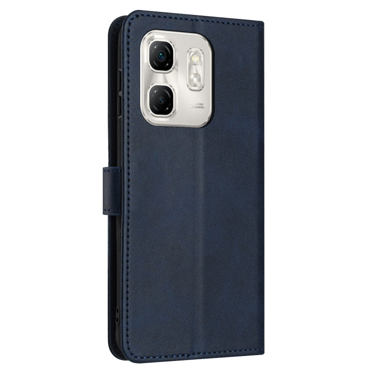 For Infinix Hot 50i Solid Calf Texture Flip Leather Phone Case
