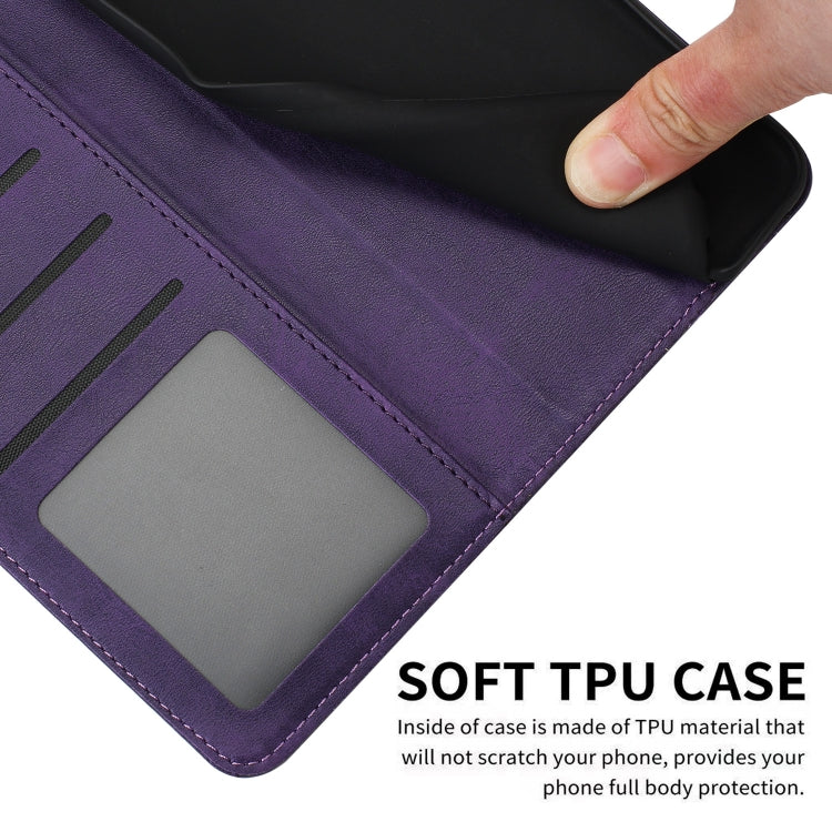 For Infinix Hot 50i Solid Calf Texture Flip Leather Phone Case