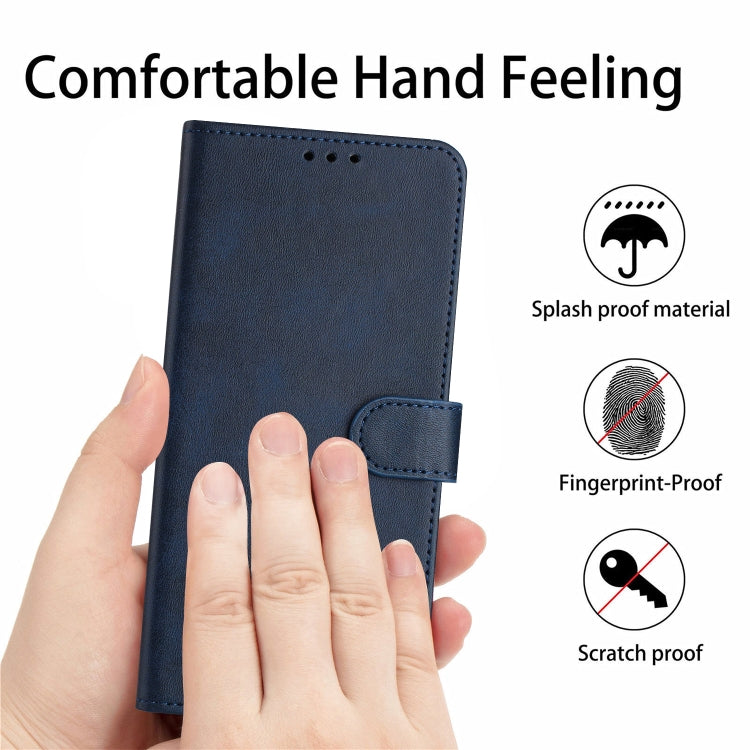 For OPPO A3x Solid Calf Texture Flip Leather Phone Case
