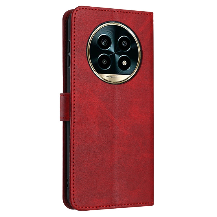 For Realme 13 Pro+ 5G Global Solid Calf Texture Flip Leather Phone Case