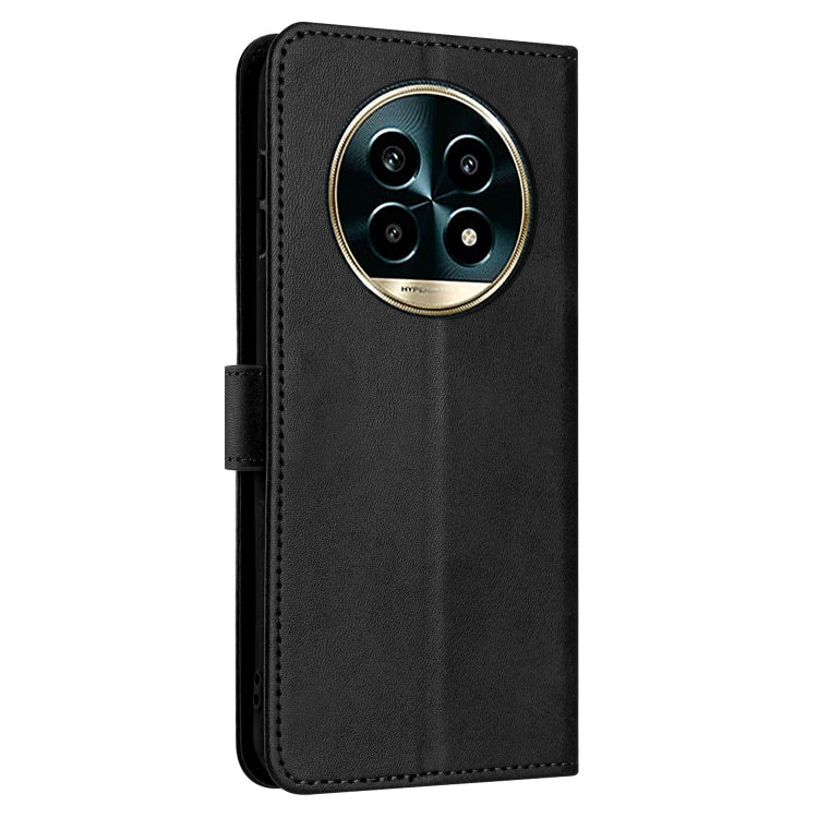 For Realme 13 Pro+ 5G Global Solid Calf Texture Flip Leather Phone Case