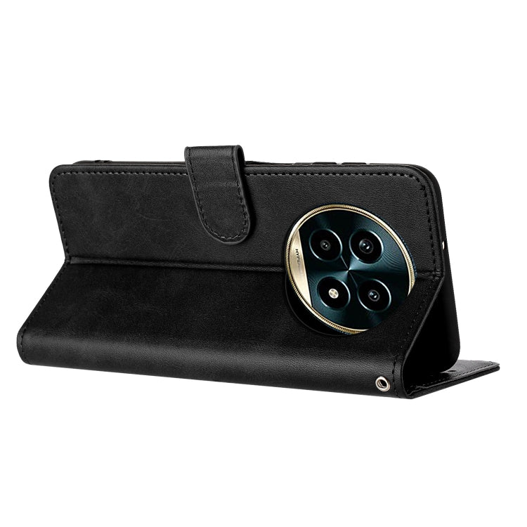 For Realme 13 Pro+ 5G Global Solid Calf Texture Flip Leather Phone Case