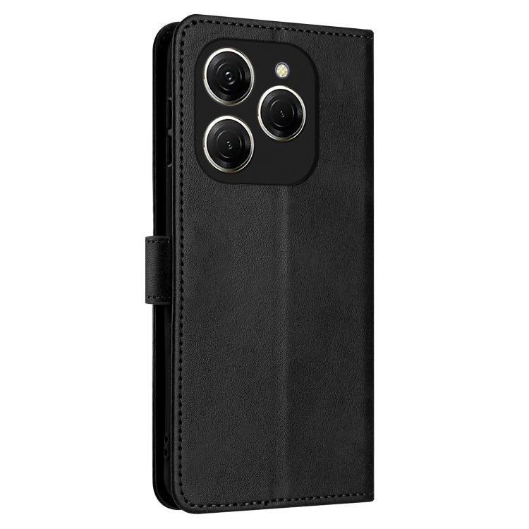 For Tecno Spark 20 Pro 5G Solid Calf Texture Flip Leather Phone Case
