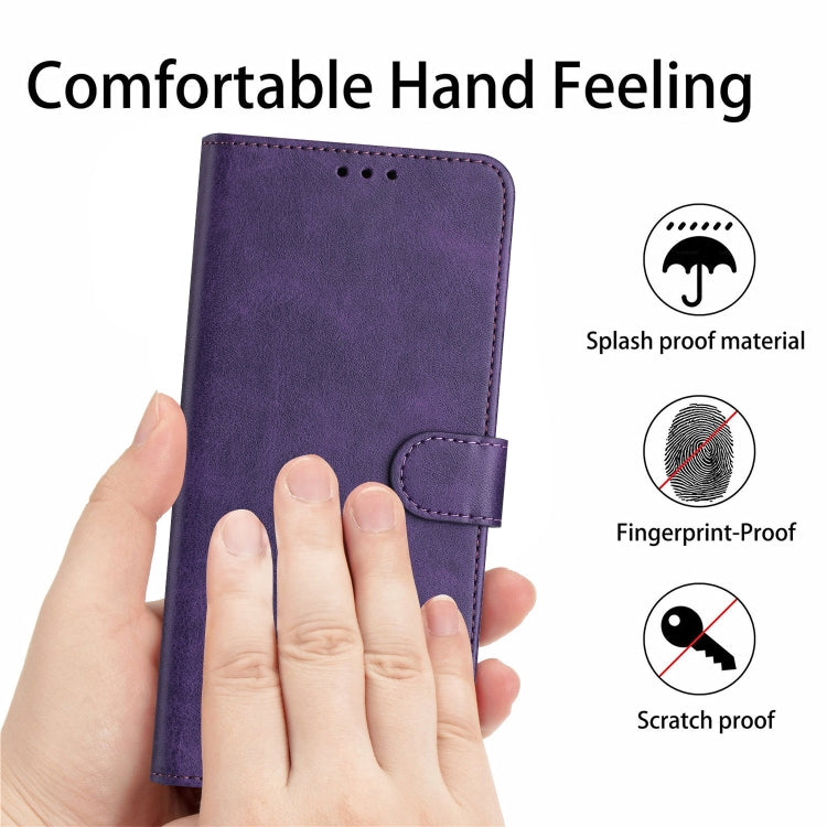 For Tecno Spark 20 Pro 5G Solid Calf Texture Flip Leather Phone Case