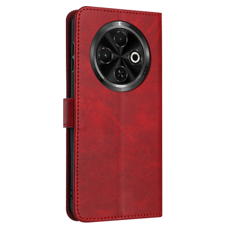 For Tecno Spark 30C Solid Calf Texture Flip Leather Phone Case