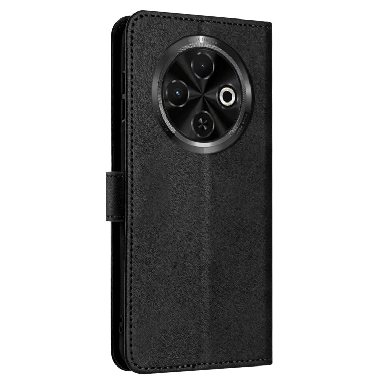 For Tecno Spark 30C Solid Calf Texture Flip Leather Phone Case