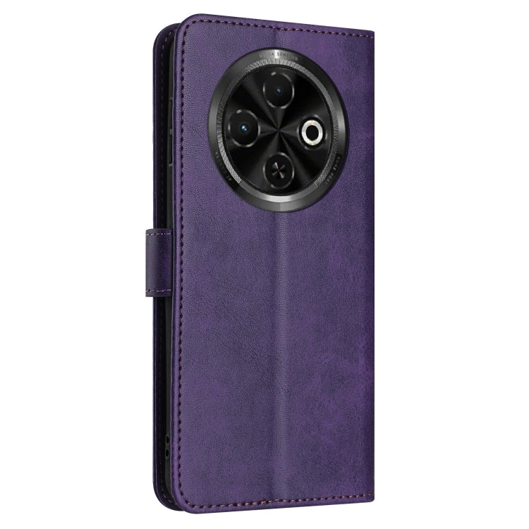 For Tecno Spark 30C Solid Calf Texture Flip Leather Phone Case