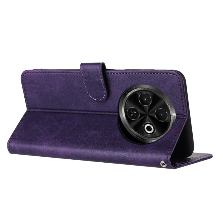 For Tecno Spark 30C Solid Calf Texture Flip Leather Phone Case