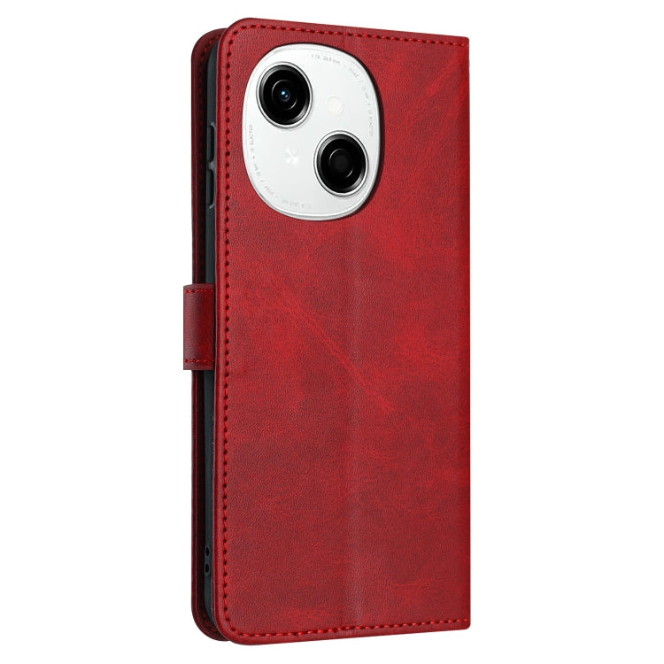 For Tecno Spark Go 1 Solid Calf Texture Flip Leather Phone Case