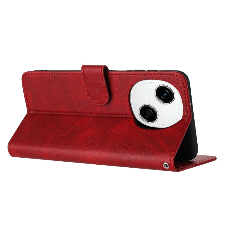 For Tecno Spark Go 1 Solid Calf Texture Flip Leather Phone Case