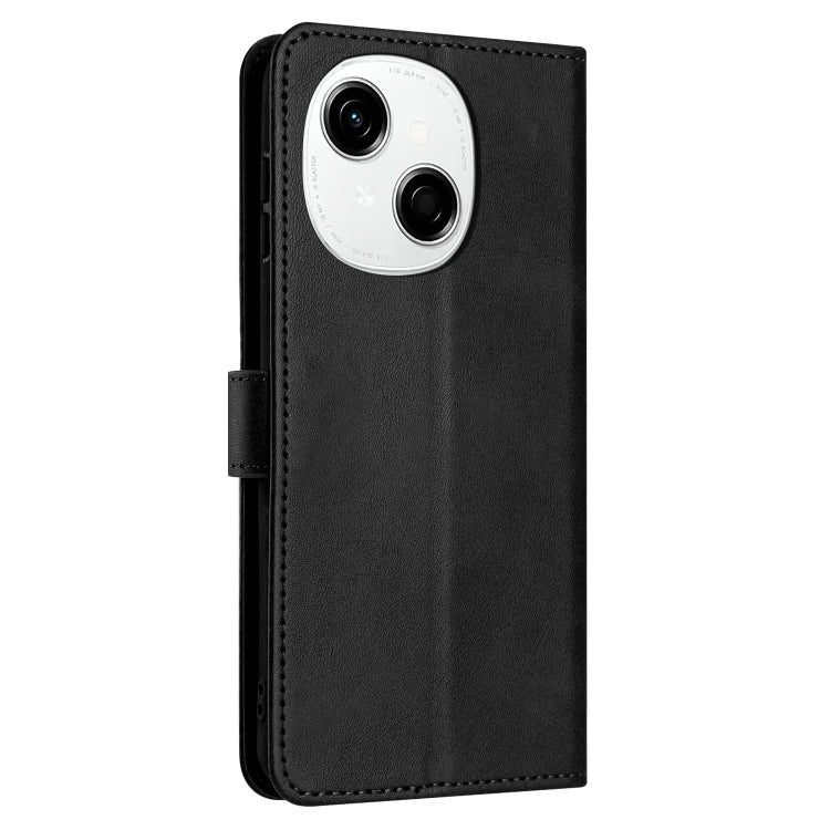 For Tecno Spark Go 1 Solid Calf Texture Flip Leather Phone Case