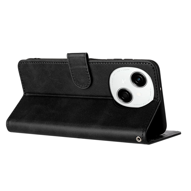 For Tecno Spark Go 1 Solid Calf Texture Flip Leather Phone Case