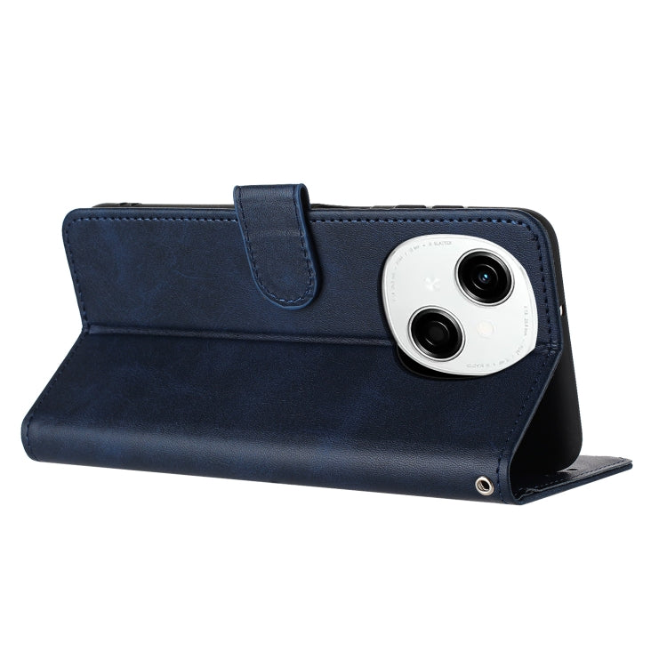 For Tecno Spark Go 1 Solid Calf Texture Flip Leather Phone Case