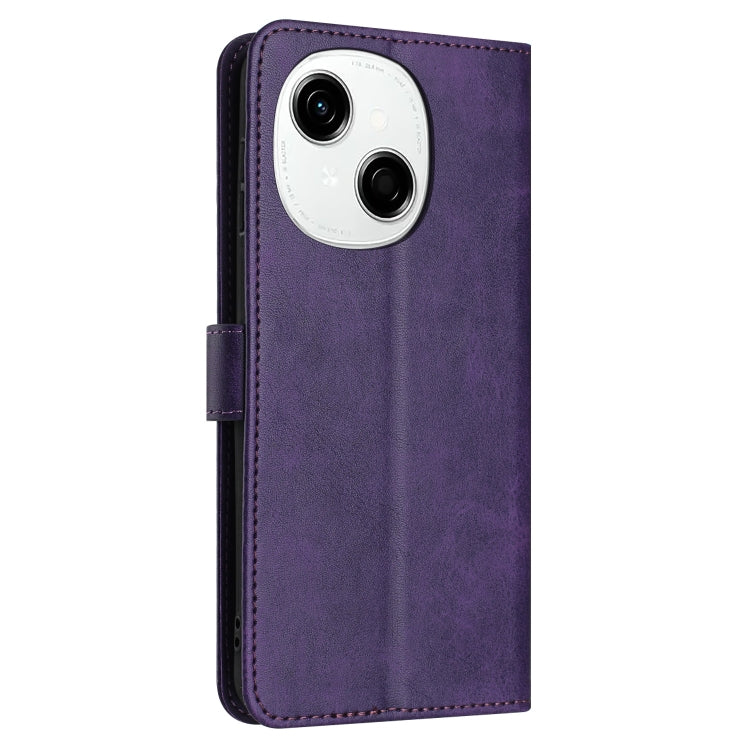 For Tecno Spark Go 1 Solid Calf Texture Flip Leather Phone Case