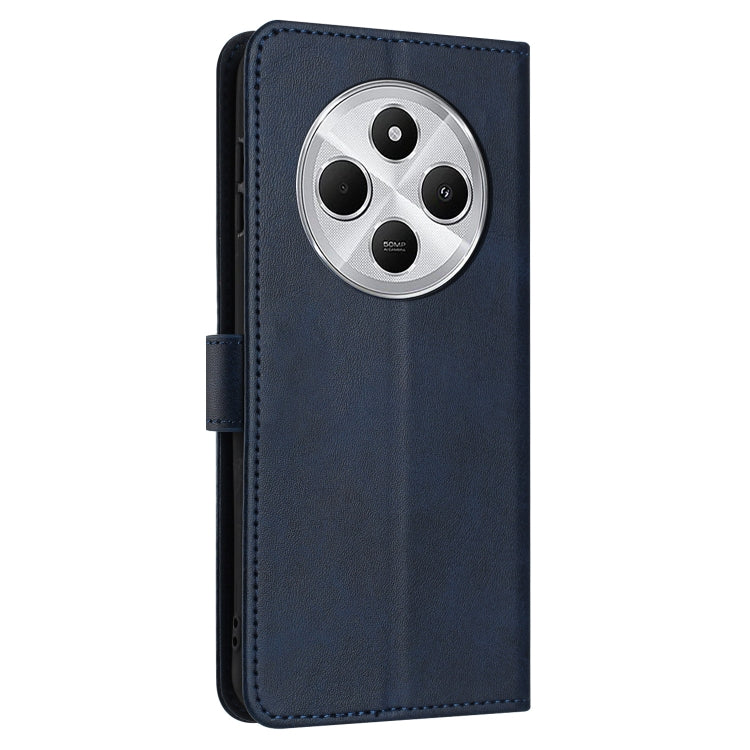 For Redmi 14C 4G Solid Calf Texture Flip Leather Phone Case