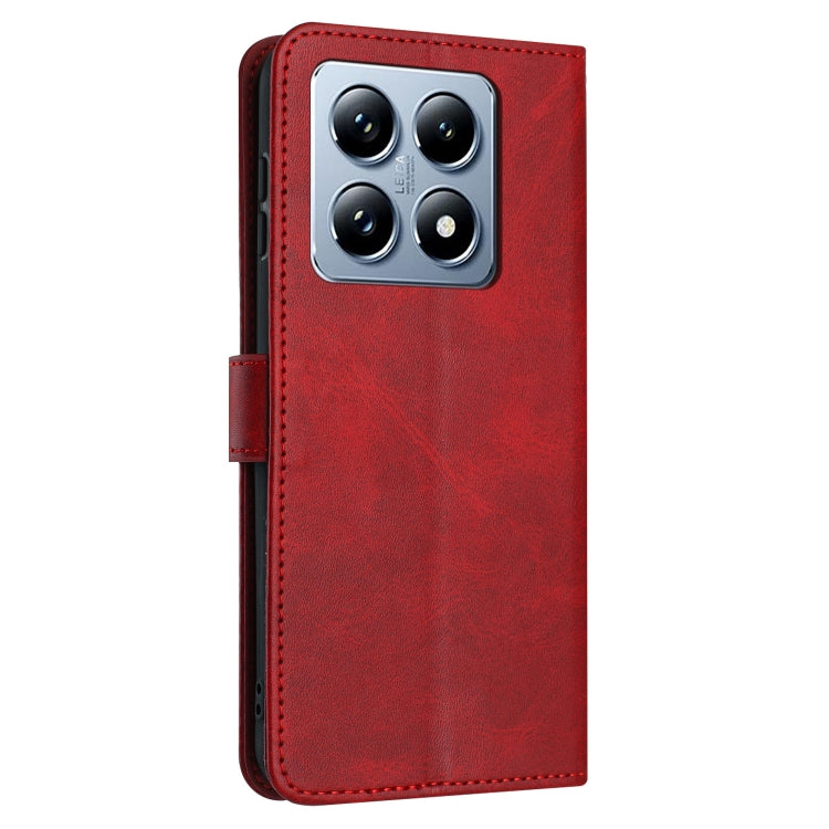 For Xiaomi 14T Pro Solid Calf Texture Flip Leather Phone Case