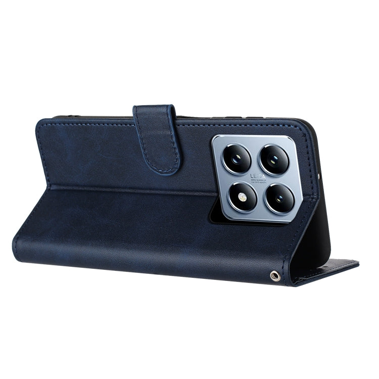For Xiaomi 14T Pro Solid Calf Texture Flip Leather Phone Case