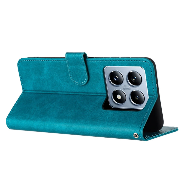 For Xiaomi 14T Solid Calf Texture Flip Leather Phone Case