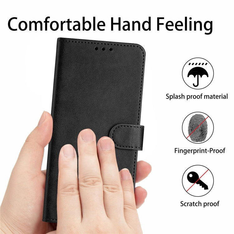 For Xiaomi 14T Solid Calf Texture Flip Leather Phone Case