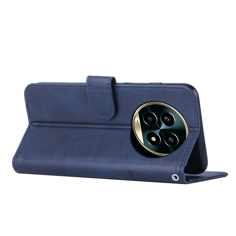 For Realme 13 Pro+ Stitching Calf Texture Buckle Leather Phone Case