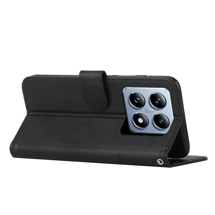 For Xiaomi 14T Pro Stitching Calf Texture Buckle Leather Phone Case
