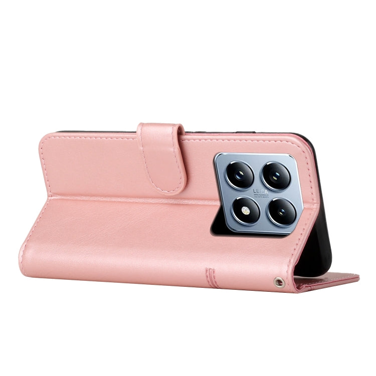 For Xiaomi 14T Pro Stitching Calf Texture Buckle Leather Phone Case