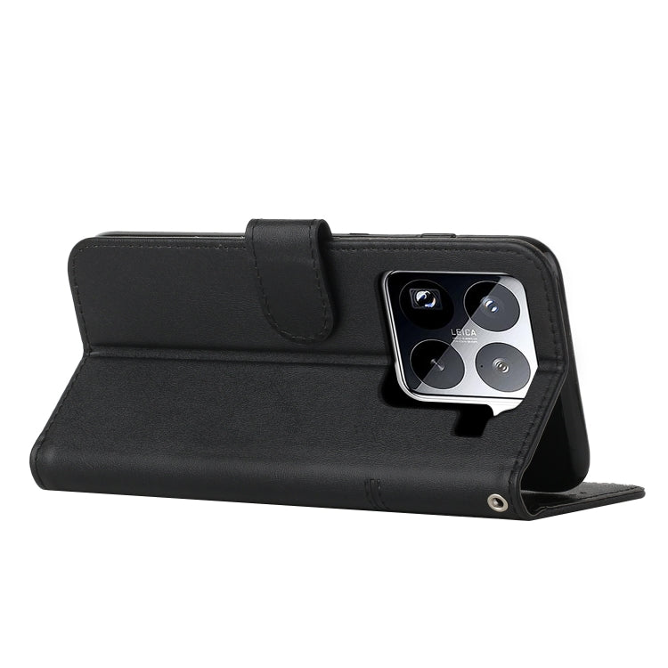 For Xiaomi 15 Pro Stitching Calf Texture Buckle Leather Phone Case