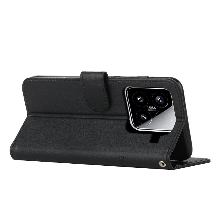 For Xiaomi 15 Stitching Calf Texture Buckle Leather Phone Case
