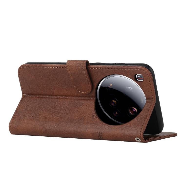 For Xiaomi 15 Ultra Stitching Calf Texture Buckle Leather Phone Case
