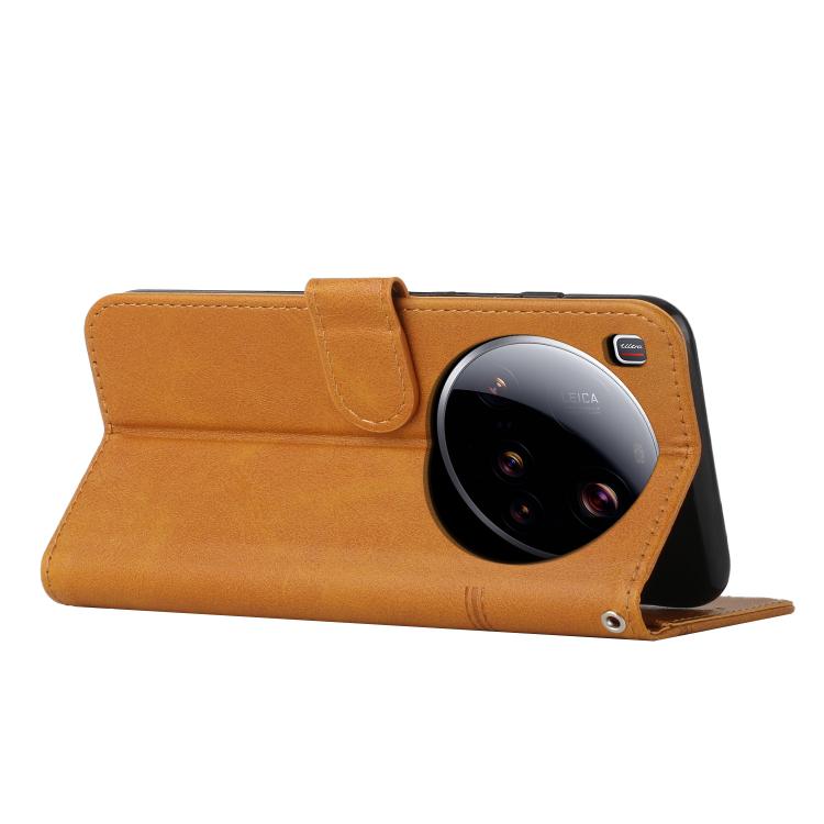 For Xiaomi 15 Ultra Stitching Calf Texture Buckle Leather Phone Case
