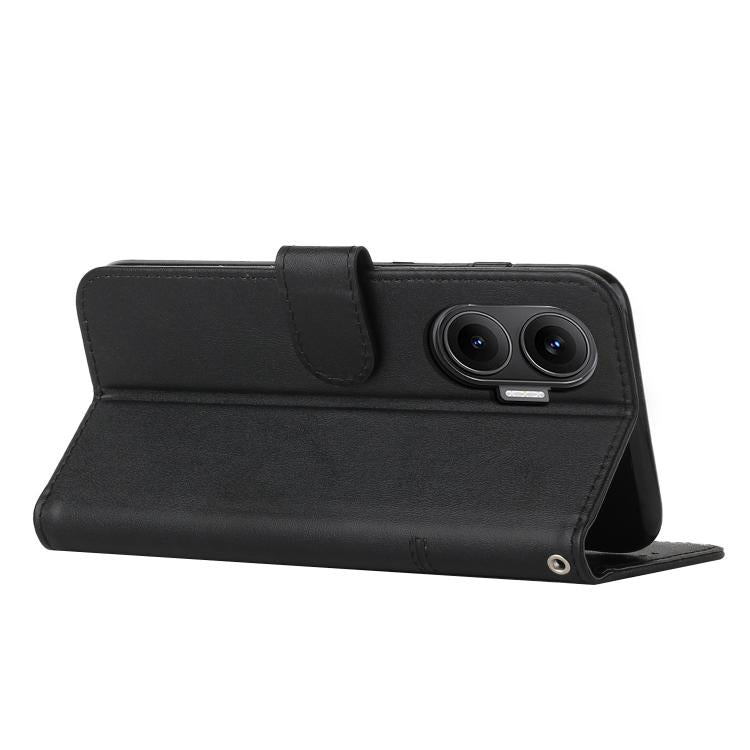 For Xiaomi Poco F7 Stitching Calf Texture Buckle Leather Phone Case