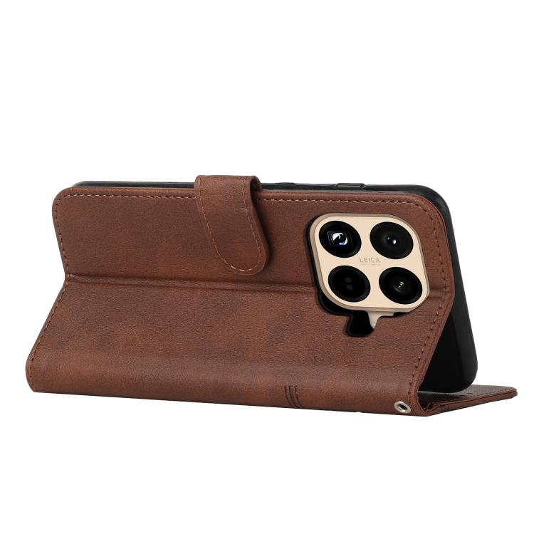 For Xiaomi 15T Pro Stitching Calf Texture Buckle Leather Phone Case