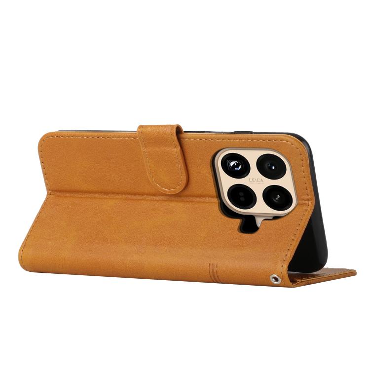 For Xiaomi 15T Pro Stitching Calf Texture Buckle Leather Phone Case
