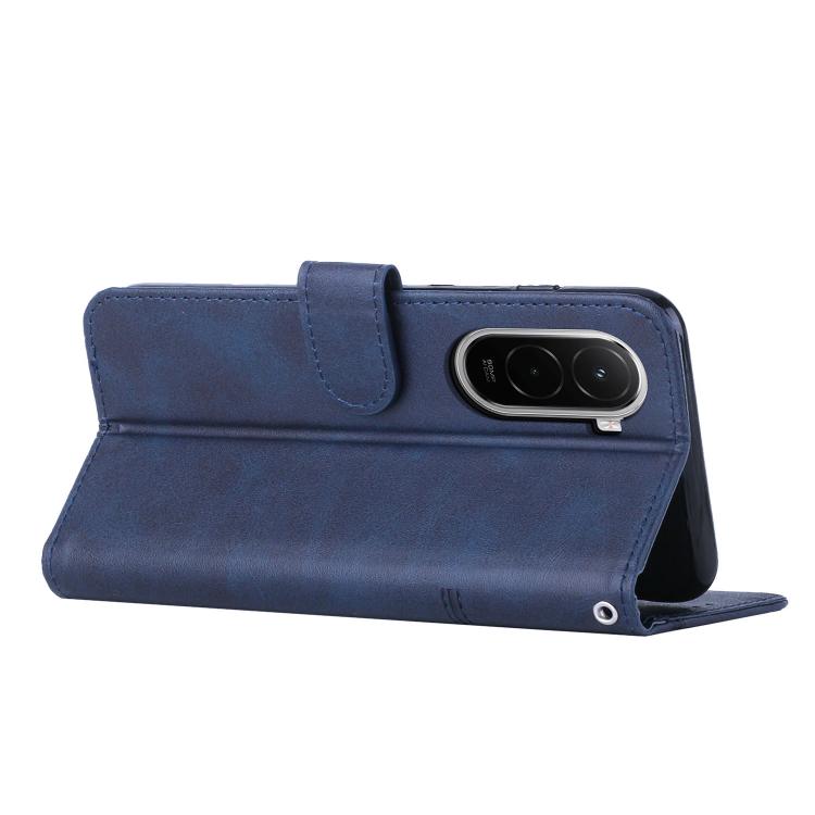 For Xiaomi Poco M7 4G 169mm Stitching Calf Texture Buckle Leather Phone Case