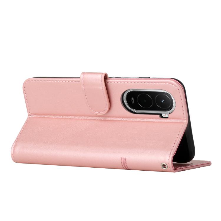 For Xiaomi Poco M7 4G 169mm Stitching Calf Texture Buckle Leather Phone Case