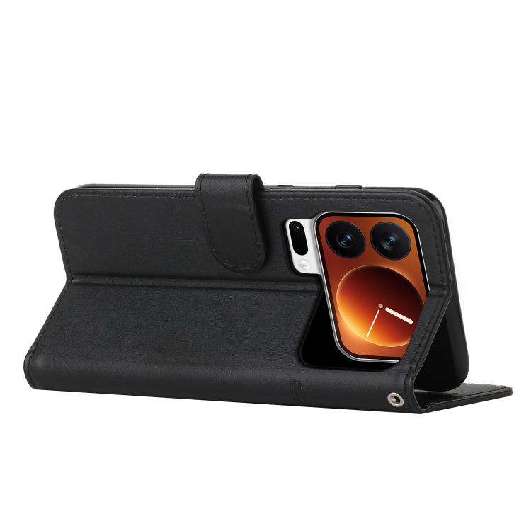 For Xiaomi 17 Pro Max Stitching Calf Texture Buckle Leather Phone Case