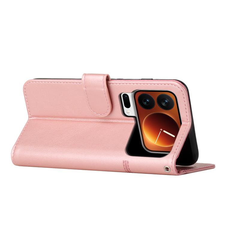 For Xiaomi 17 Pro Stitching Calf Texture Buckle Leather Phone Case