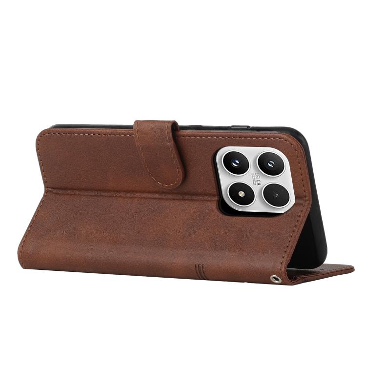 For Xiaomi 17 Stitching Calf Texture Buckle Leather Phone Case
