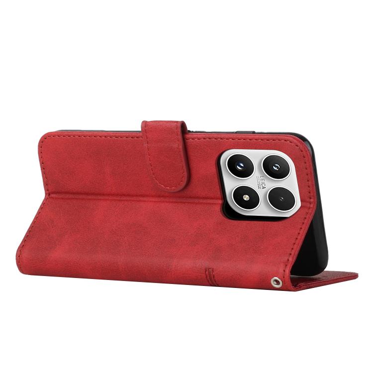 For Xiaomi 17 Stitching Calf Texture Buckle Leather Phone Case